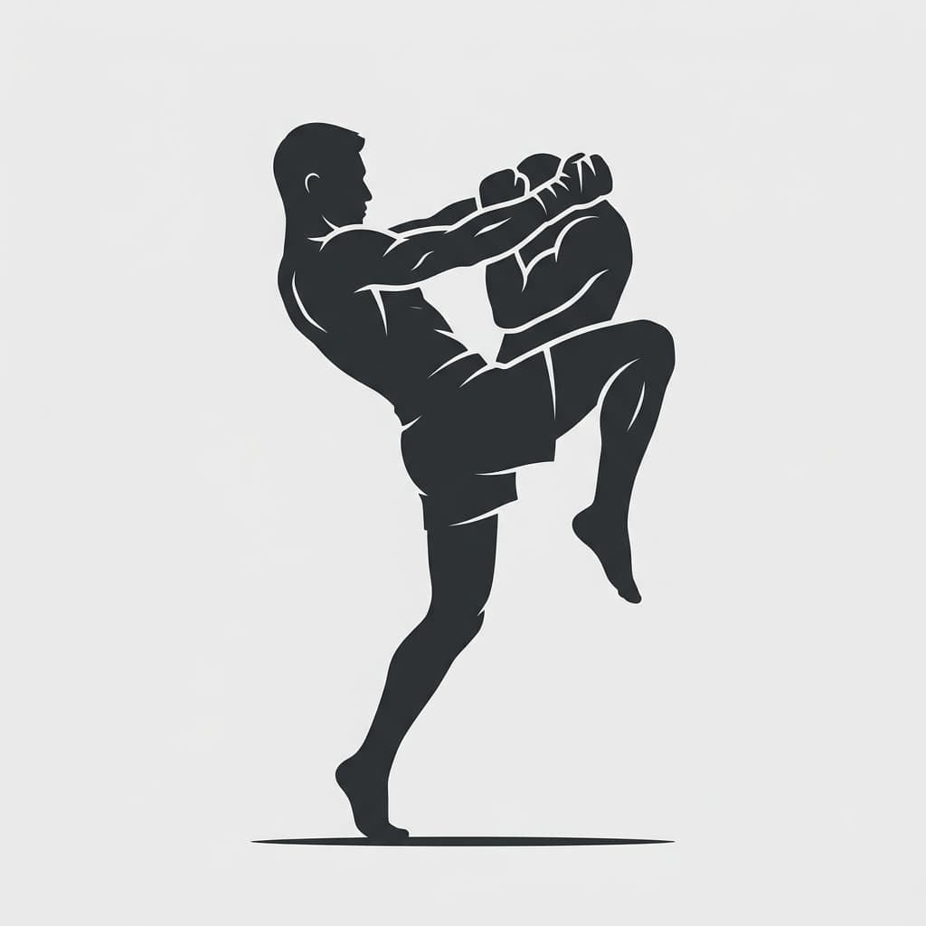 Muay Thai Silhouette